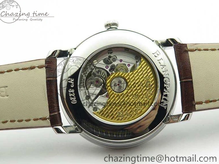 0519 FreshLook Villeret 6654 SS Complicated Function OMF 1:1 Best Edition White Dial On Brown Leather Strap A 8119